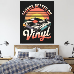 Klingt besser auf Vinyl Leinwanddruck