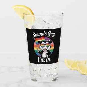 Klingt Gay Ich Bin In Possum Lustig LGBTQ Pride Re Glas