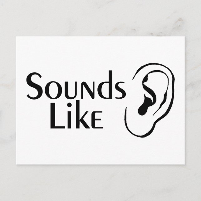 Klingt nach Charades Postkarte (Vorderseite)