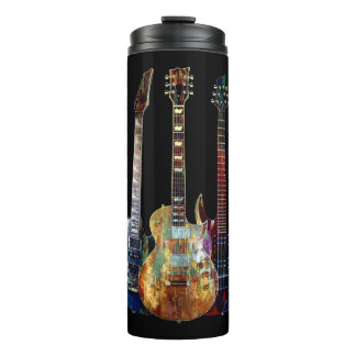 Klingt nach Musik. Farbige Gitarre Thermosbecher