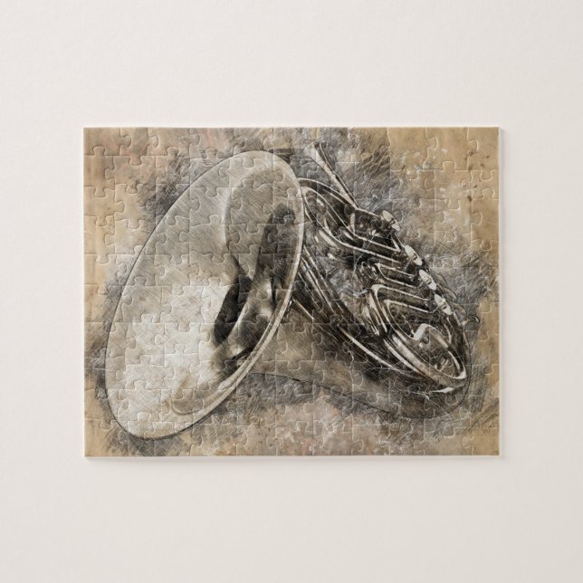 Klingt nach Musik. Trompete Puzzle (Horizontal)