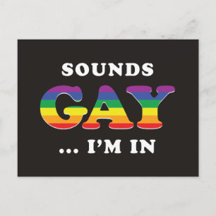Klingt schwul... Ich bin da Postkarte