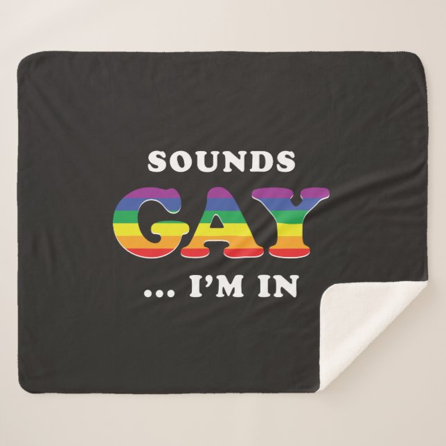 Klingt schwul... Ich bin da Sherpadecke (Vorderseite (Horizontal))