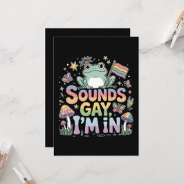 Klingt schwul, ich bin in Froschdesign Einladung