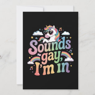 Klingt schwul Ich bin in LGBT Stolz Regenbogen Ein Einladung