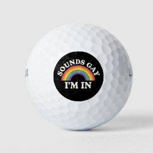 Klingt schwul Ich bin in lustigen LGBTQ Pride Rain Golfball