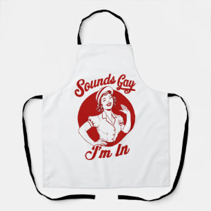 Klingt Schwul Ich Bin In Vintage Lesben Cowgirl Ho Schürze