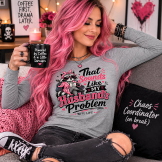Klingt wie das Problem meines Mannes Waschbär Tri-Blend Shirt