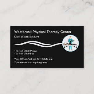 Klinik für Physiotherapie moderne Visitenkarten Visitenkarte