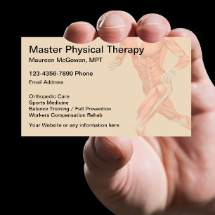 Klinik für Physiotherapie Visitenkarte