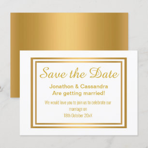 KLINISCH LUXE GOLD BOTANISCH SAVE THE DATE