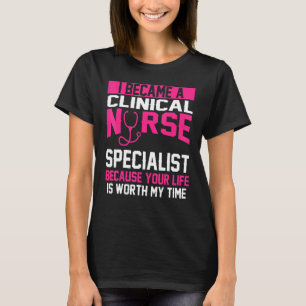 Klinische Fachkrankenschwester Bekleidung Ober Spe T-Shirt