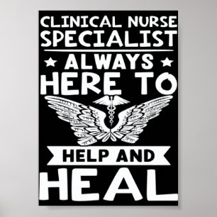 Klinische Fachkrankenschwester immer für Sie da un Poster