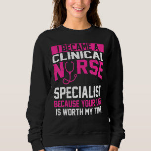 Klinische Krankenpfleger Facharzt Bekleidung Top-S Sweatshirt