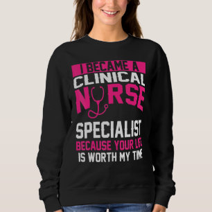 Klinische Krankenpfleger Facharzt Bekleidung Top-S Sweatshirt