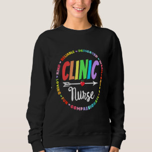 Klinische Krankenschwester für Schulkrankenwertsch Sweatshirt