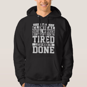 Klinische Sozialarbeiter Bekleidung Unique Workers Hoodie