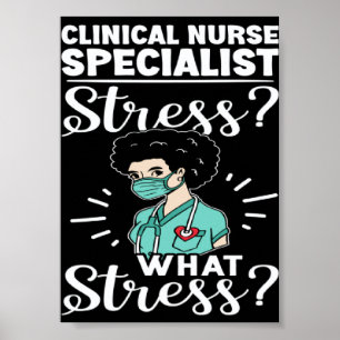 Klinischer Fachpfleger Stress Was Stress Poster