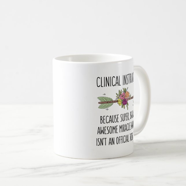 Klinischer Instruktor Pflegegeschenk Idee Kaffeeko Kaffeetasse (VorderseiteRechts)