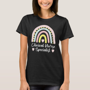 Klinischer Krankenpfleger Cns Boho Rainbow Colorfu T-Shirt