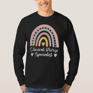 Klinischer Krankenpfleger Cns Boho Rainbow Niedlic T-Shirt