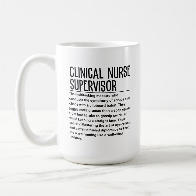 Klinischer Krankenpfleger Kaffeetasse (Links)
