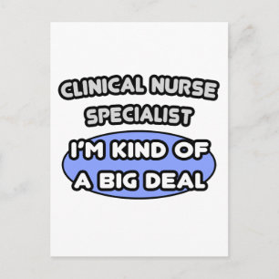 Klinischer Krankenpfleger Spezialist .. Eine Art B Postkarte