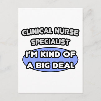 Klinischer Krankenpfleger Spezialist .. Eine Art B Postkarte