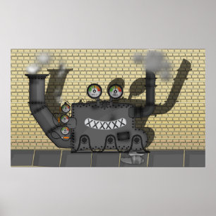 Klink die Maschine Poster