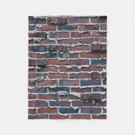 Klinker-Ziegelstein mit weinendem Mörser Fleecedecke