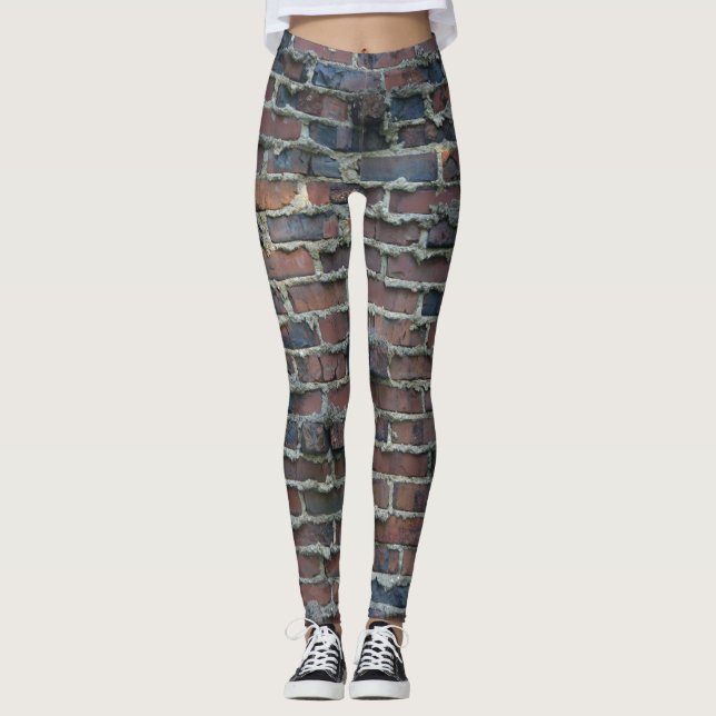 Klinker-Ziegelstein mit weinenden Mörser-Leggings Leggings (Vorderseite)