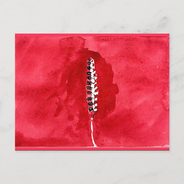 Klint - Auf der Sicht von Blume und Bäumen, Getrei Postkarte (Vorderseite)