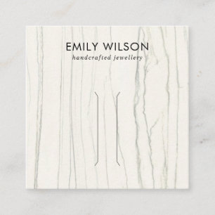 KLIP-DISPLATTENKARTE FÜR DIE WEISSLINE MARBLE TEXT QUADRATISCHE VISITENKARTE