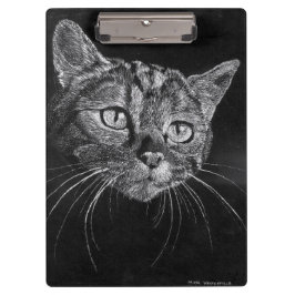 Klipp-Brett-Katzen-Gesicht (grenzenfrei) Klemmbrett