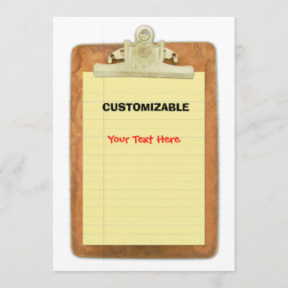 Klipp-Brett u. Papier fertigen besonders an Einladung