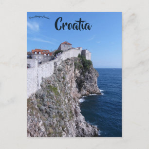 Klippe in Dubrovnik Kroatien Postkarte