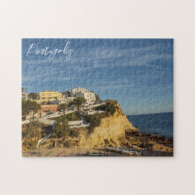 Klippe in Portugal Landschaft Jigsaw Puzzle (Horizontal)