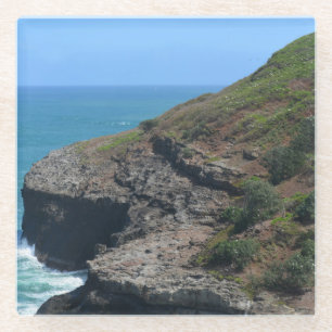 Klippen bei Kilauea Kauai Hawaii (von mir fotograf Glasuntersetzer