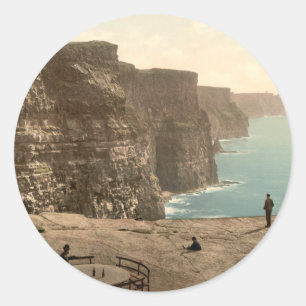 Klippen bei Moher, Landkreis Clare Runder Aufkleber
