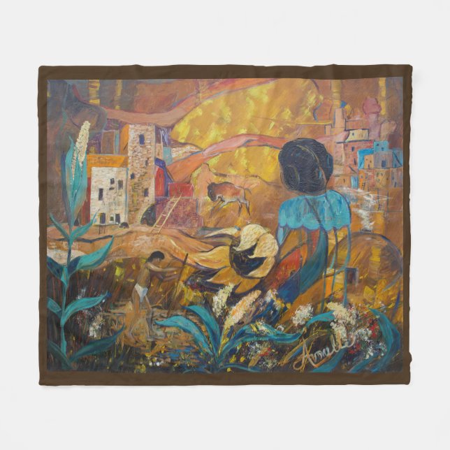 Klippen-Bewohner Fleecedecke (Vorderseite (Horizontal))