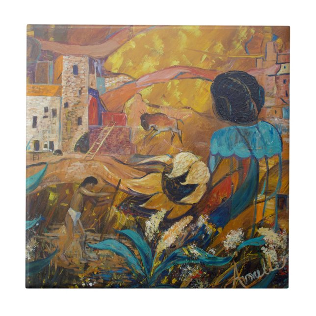 Klippen-Bewohner Fliese (Vorderseite)