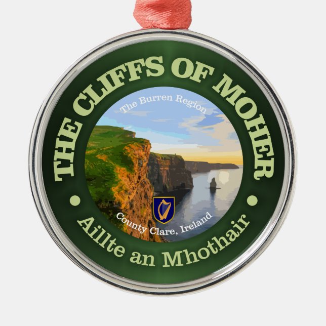 Klippen der Moher Ornament Aus Metall (Vorne)