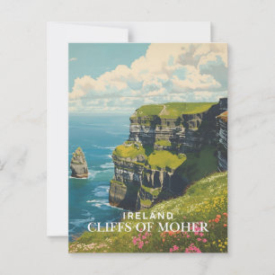 Klippen der Moher Postkarte
