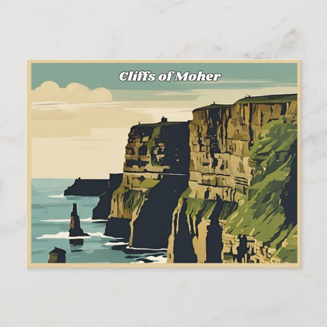 Klippen der Moher Postkarte (Vorderseite)