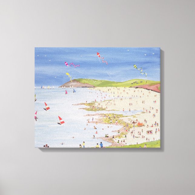 Klippen und Bucht Leinwanddruck (Vorderseite)