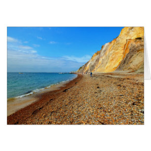 Klippen und Strand bei Alum Bay Card