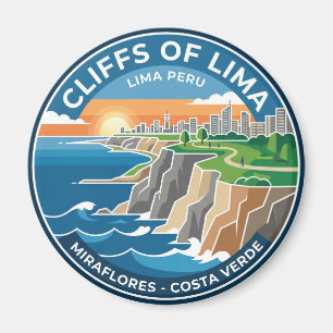 Klippen von Lima Peru Magnet