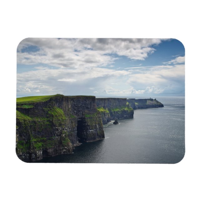 Klippen von Moher in Irland, rechteckiger Magnet (Horizontal)