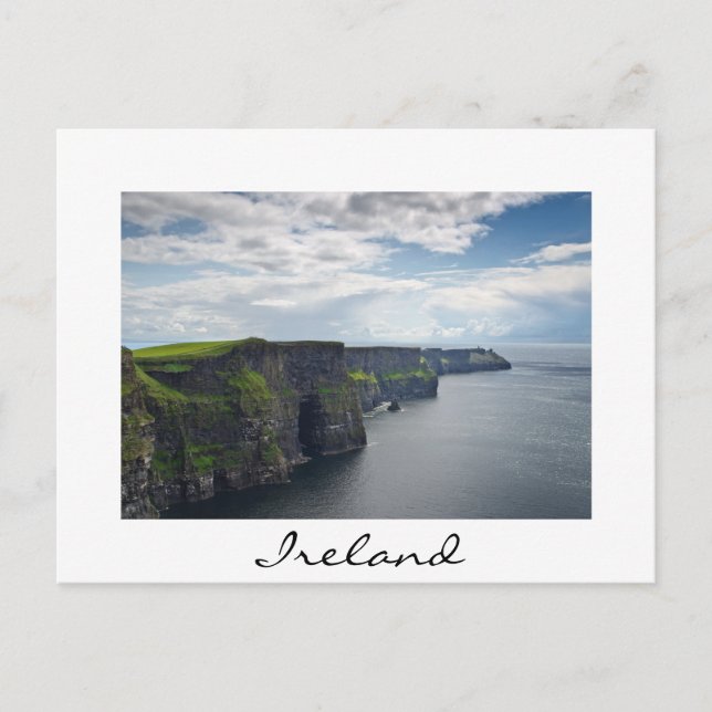 Klippen von Moher in Irland - weiße Postkarte (Vorderseite)