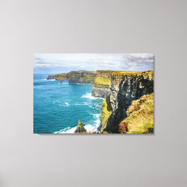 Klippen von Moher, Irland Leinwanddruck (Vorderseite)